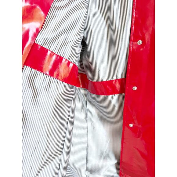 NWT Jane Post Iconic Princess Raincoat Slicker Red Size Small - Picture 6 of 7